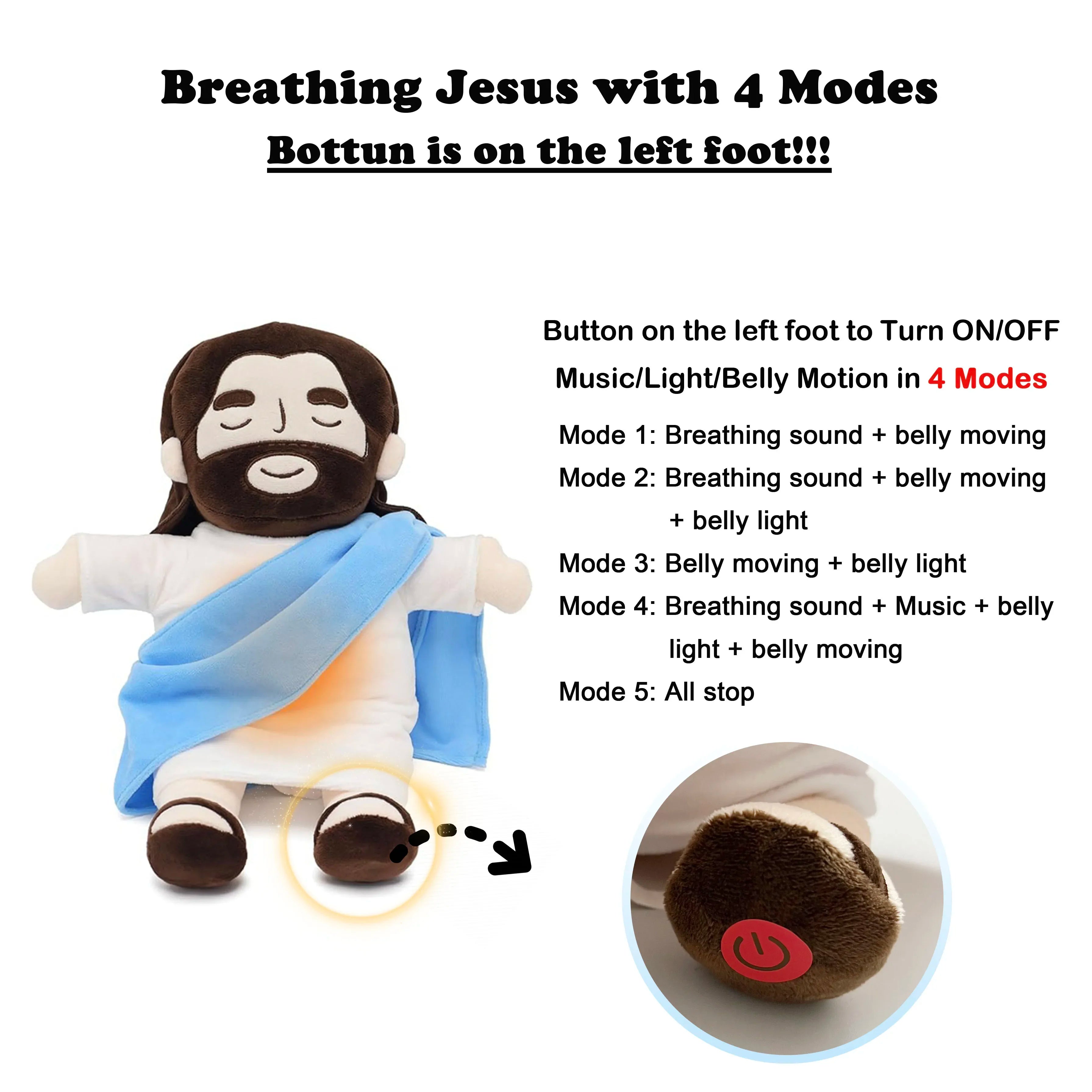 40CM Soft Jesus Plush Toy for Kids