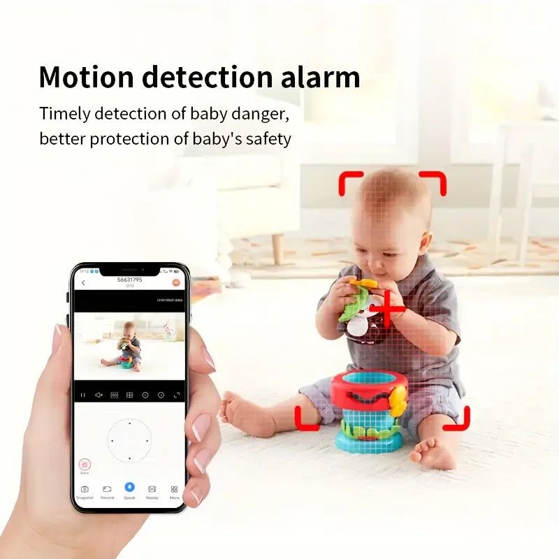 4MP 2K WiFi Baby Monitor with Night Vision