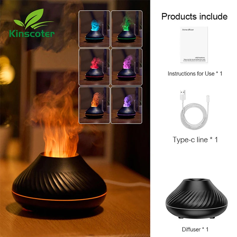 130ml Volcanic Aroma Diffuser with Light