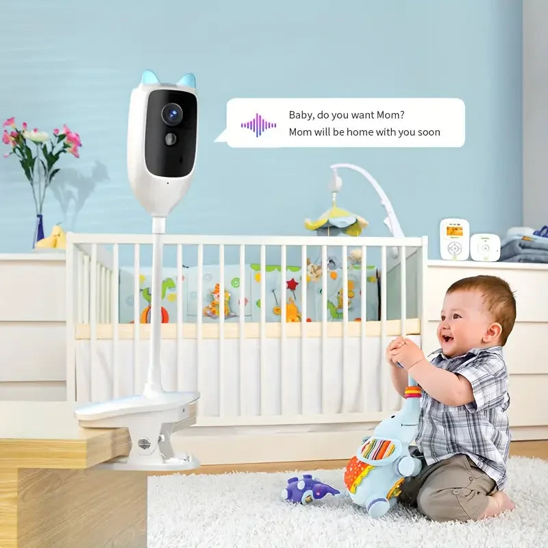 4MP 2K WiFi Baby Monitor with Night Vision