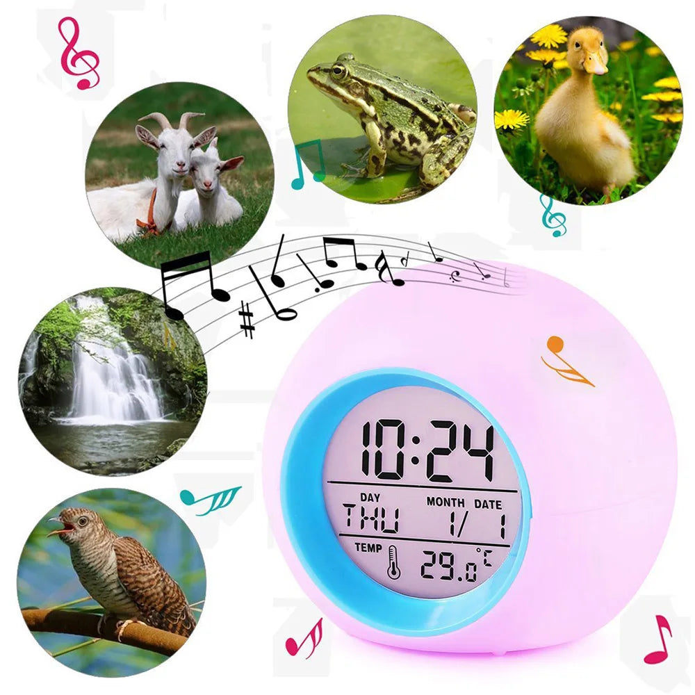 Kids Digital Alarm Clock with Night Light