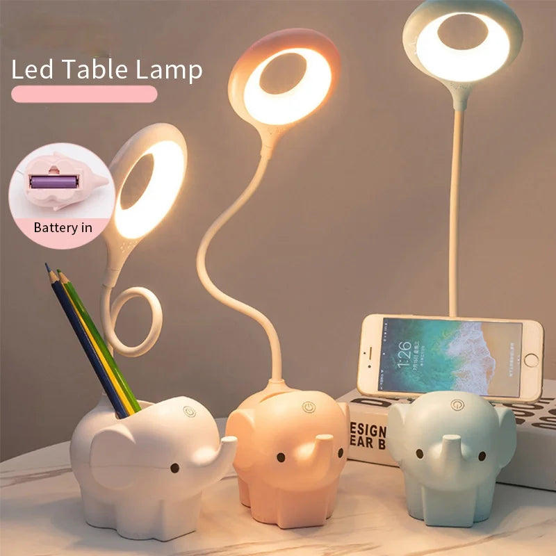Cute Elephant LED Desk Lamp