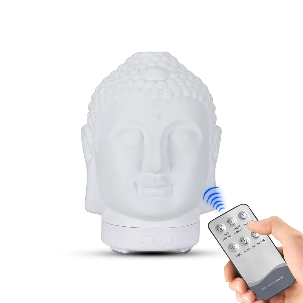 Wifi Control Air Humidifier Aroma Essential Oil Diffuser 7 Colors LED Night Light Cool Buddha Mist Maker Aromatherapy For Home