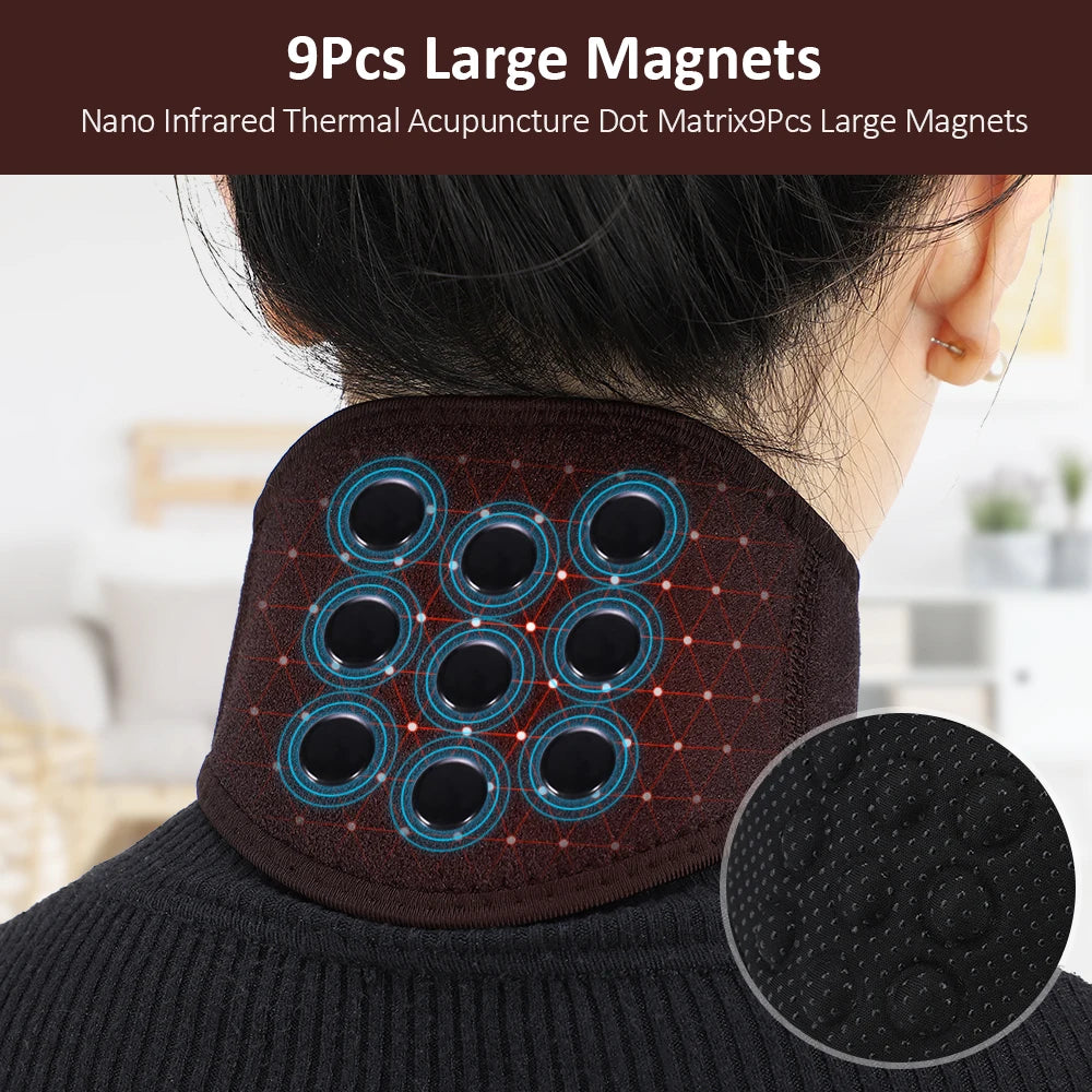 Magnetic Self-Heating Neck Support Belt