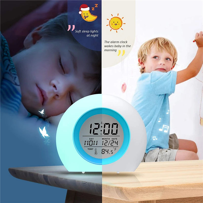 Kids Digital Alarm Clock with Night Light