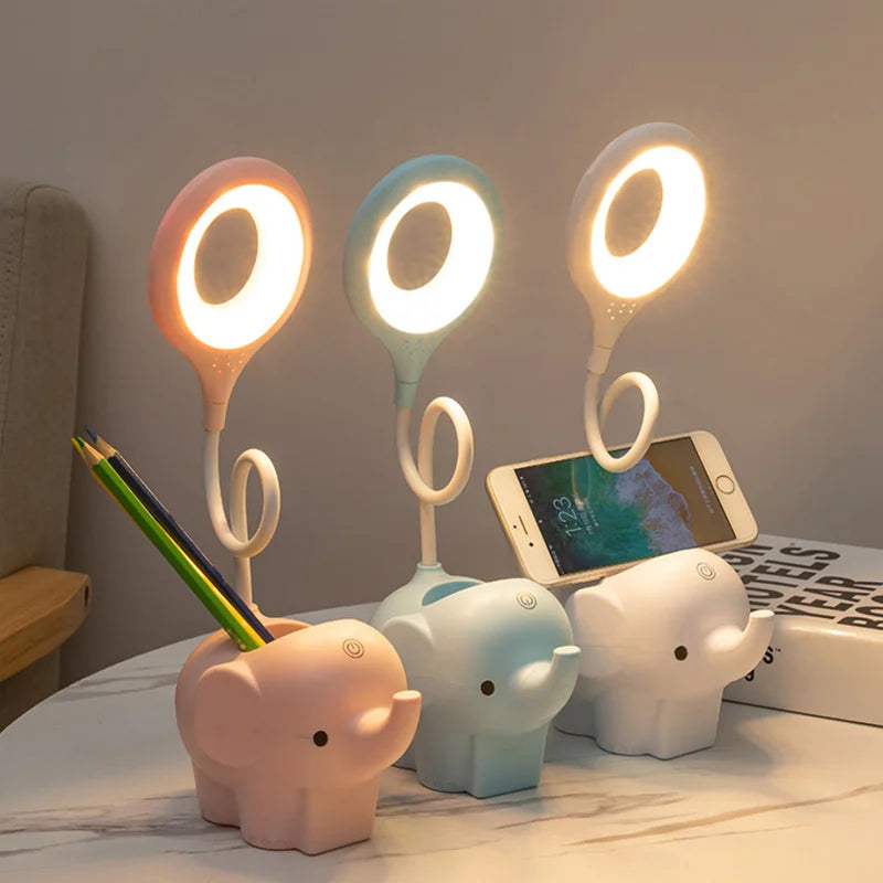 Cute Elephant LED Desk Lamp