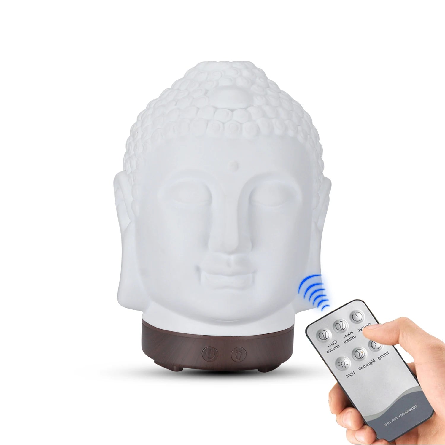 Wifi Control Air Humidifier Aroma Essential Oil Diffuser 7 Colors LED Night Light Cool Buddha Mist Maker Aromatherapy For Home