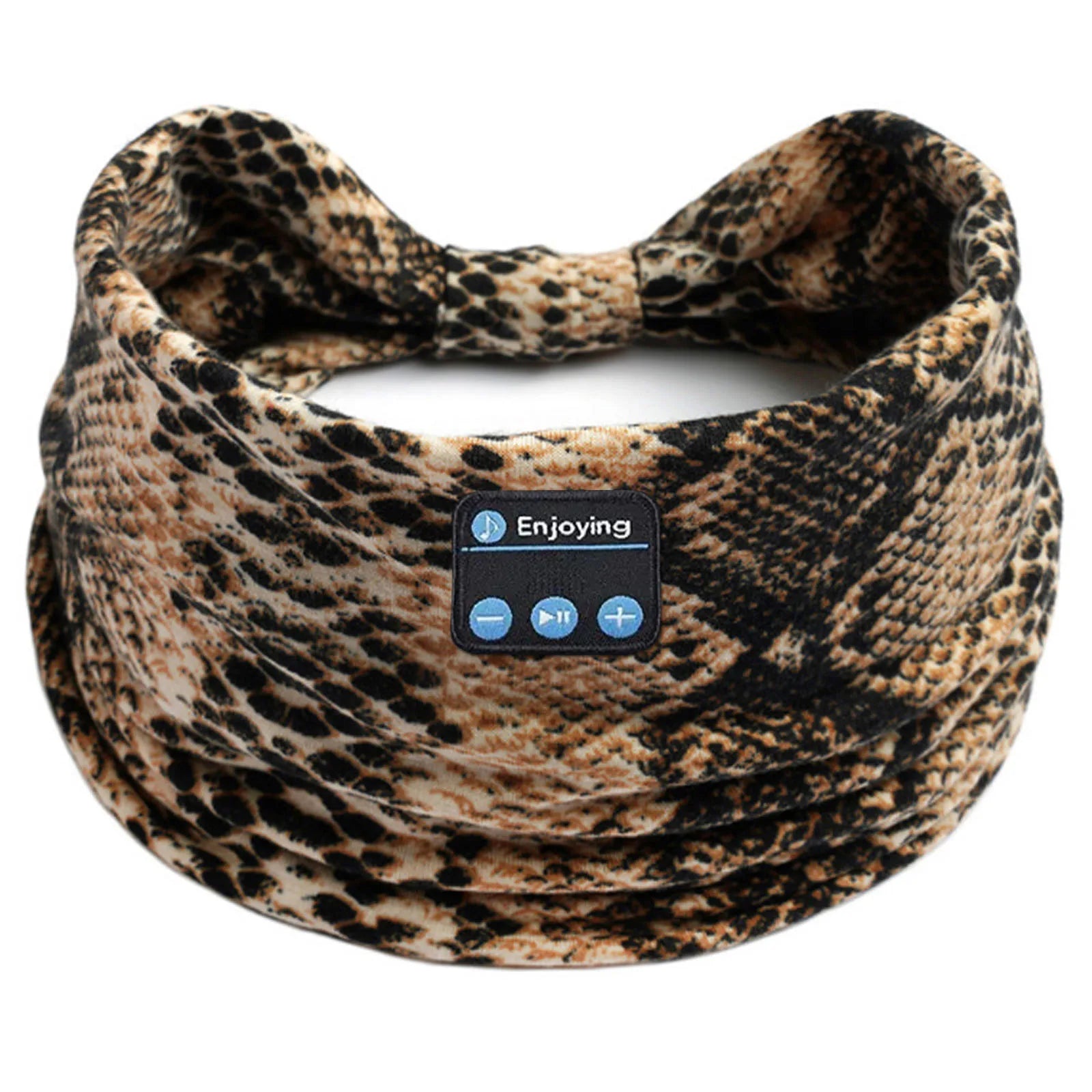 Wireless Leopard Sleep Headband Headphones