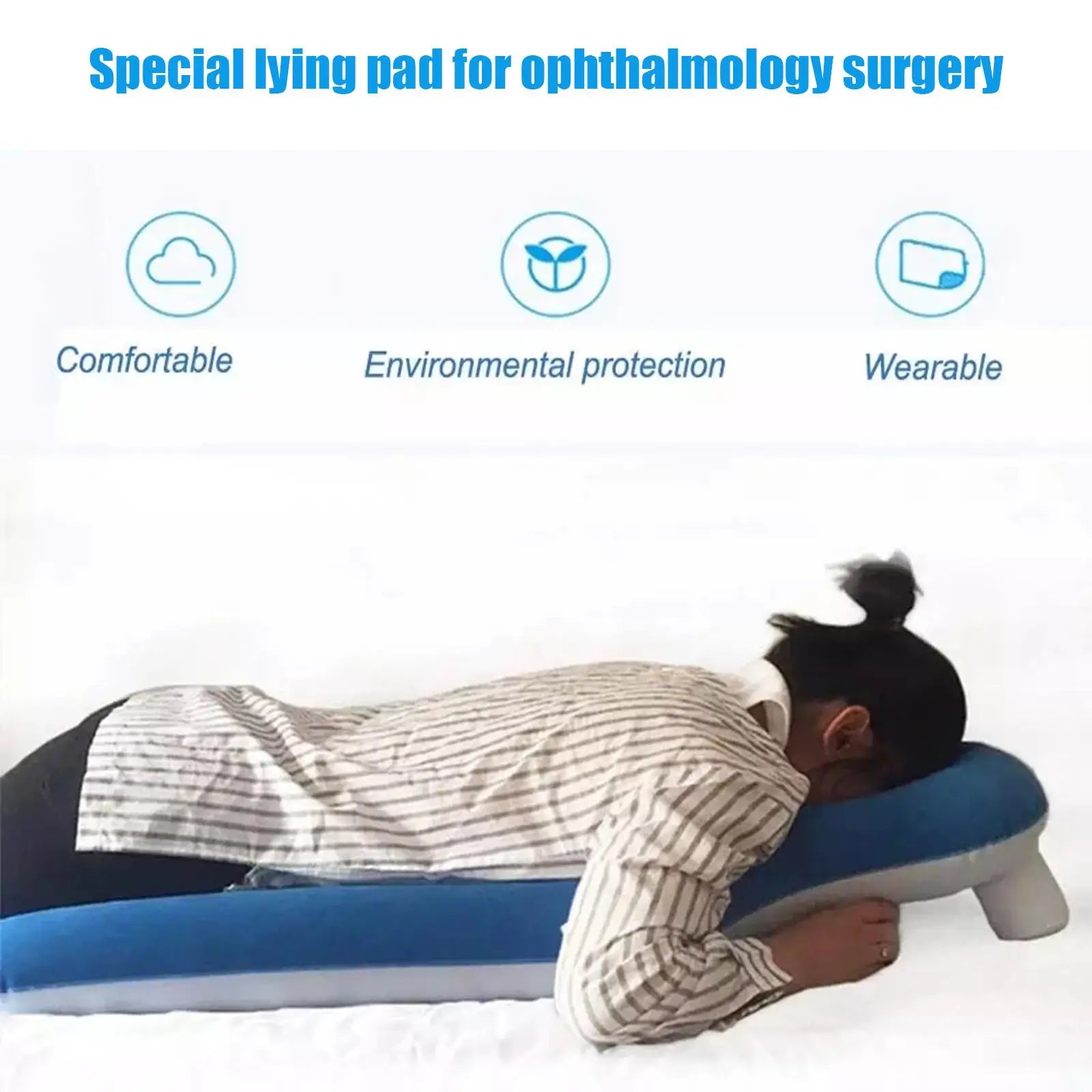 Inflatable Face-Down Eye Surgery Pillow