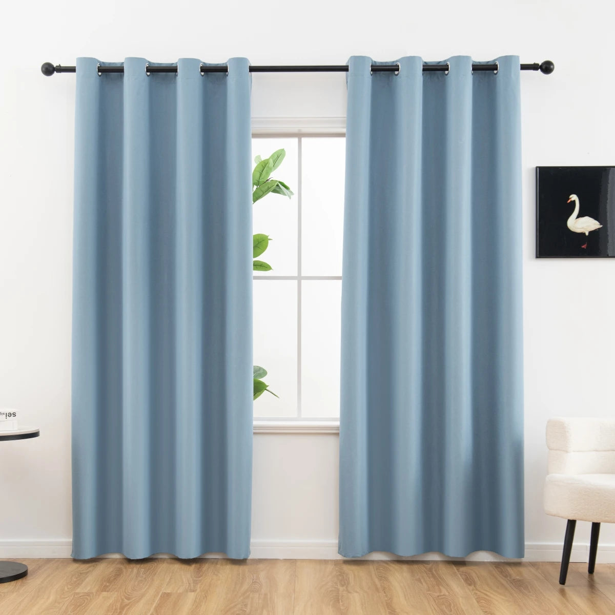 2PCS Modern 100% Blackout Curtains Set