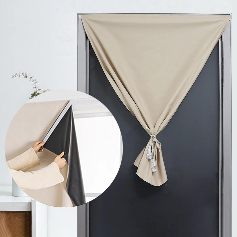 Self-Adhesive 100% Blackout Window Curtain