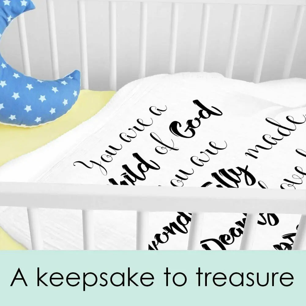 White Muslin Baby Swaddle Blanket