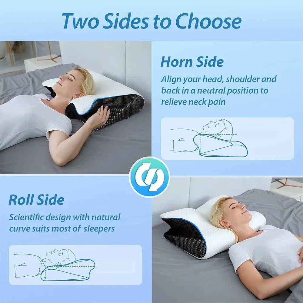 Cervical Memory Foam Neck Pillow