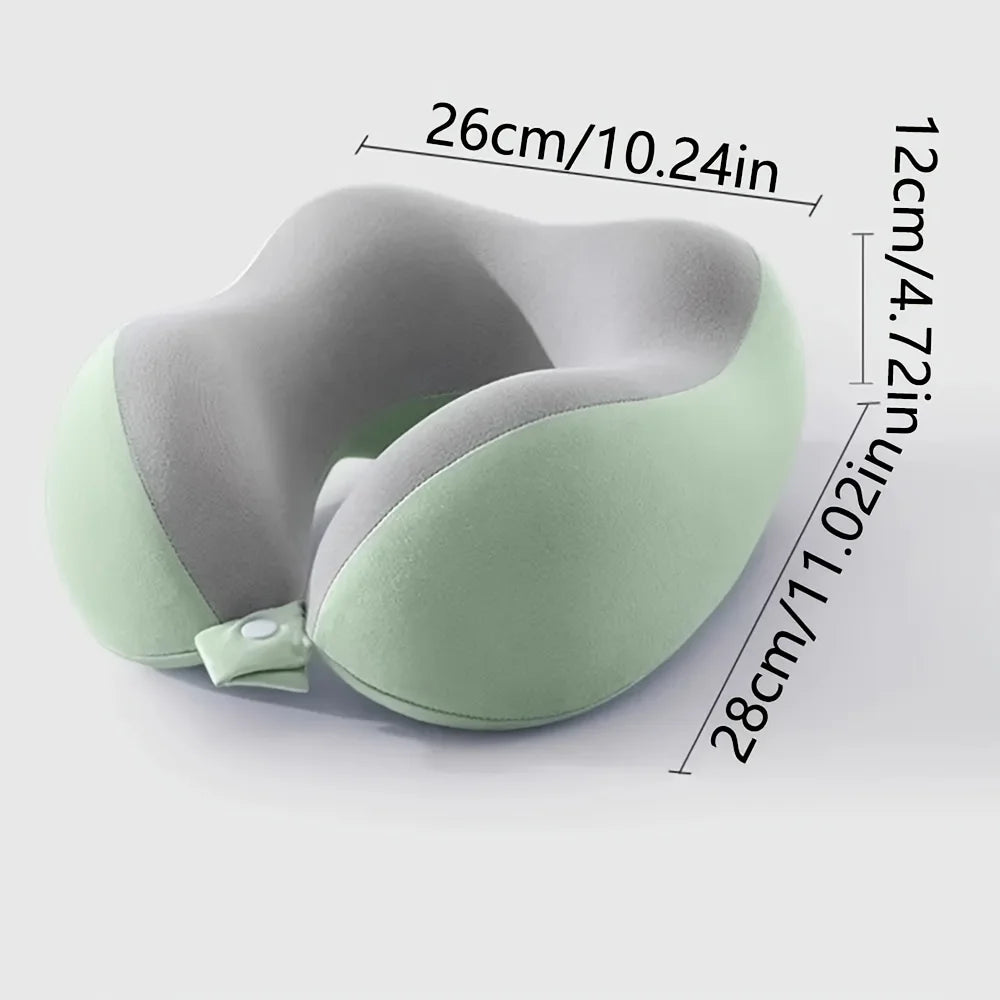 U-Shaped Travel Neck Pillow with Storage Bag