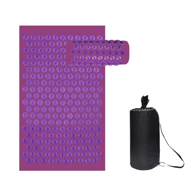 Acupressure Yoga Mat & Foot Massage Pillow