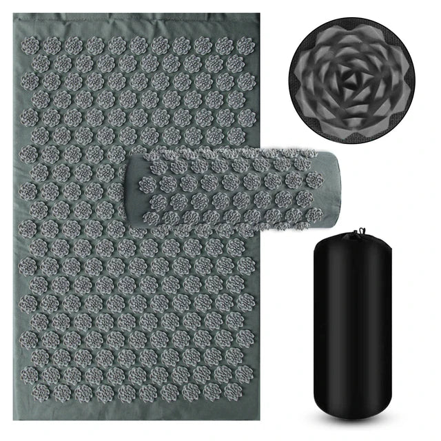 Acupressure Yoga Mat & Foot Massage Pillow
