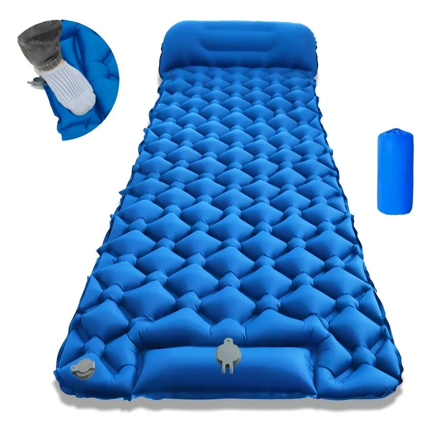 Ultralight Folding Camping Sleep Mat with Pillow