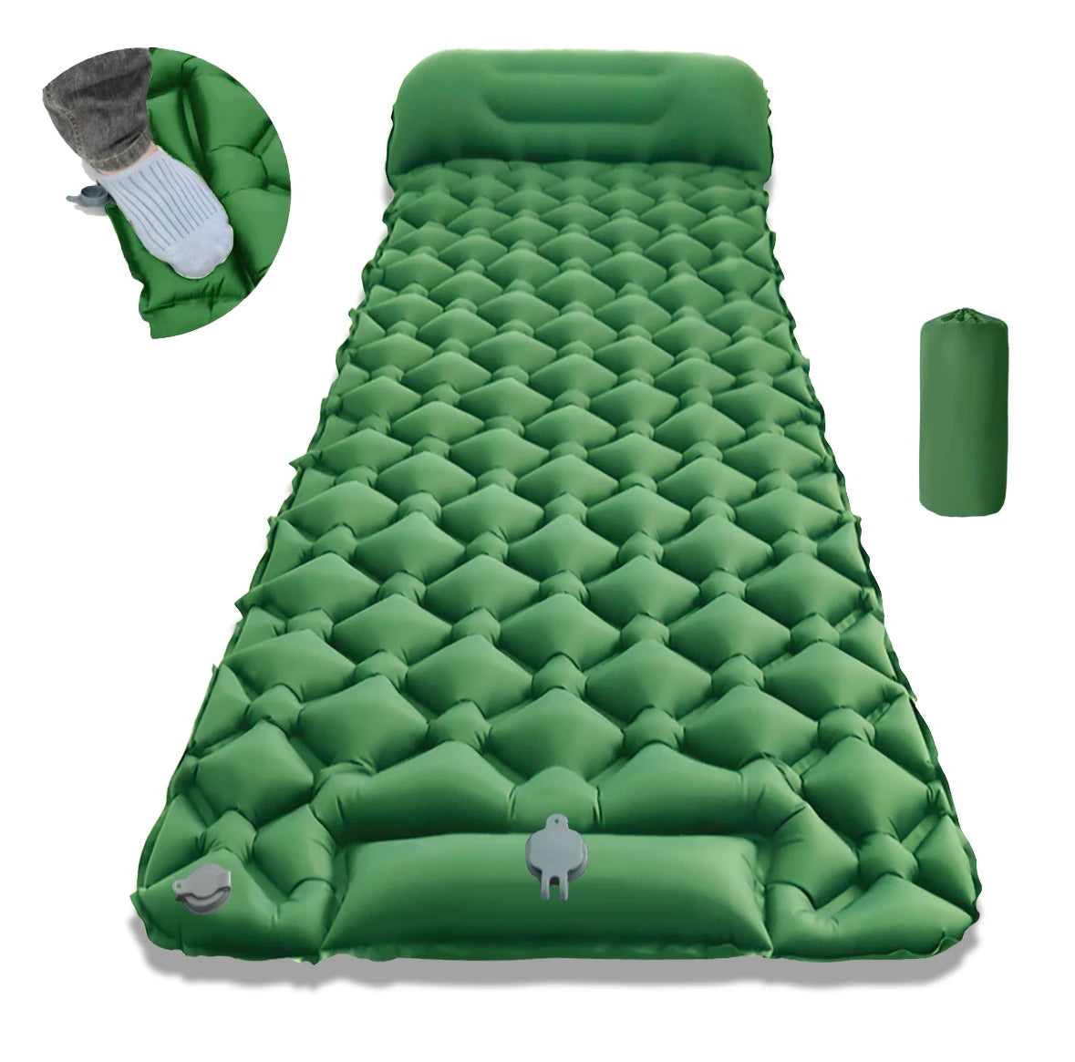 Ultralight Folding Camping Sleep Mat with Pillow
