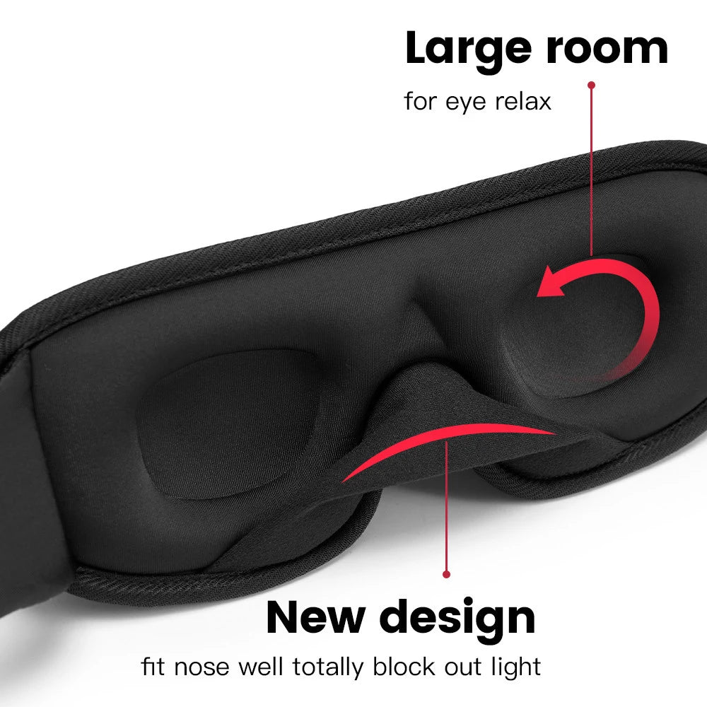 3D Contour Sleep Mask for Travel & Night