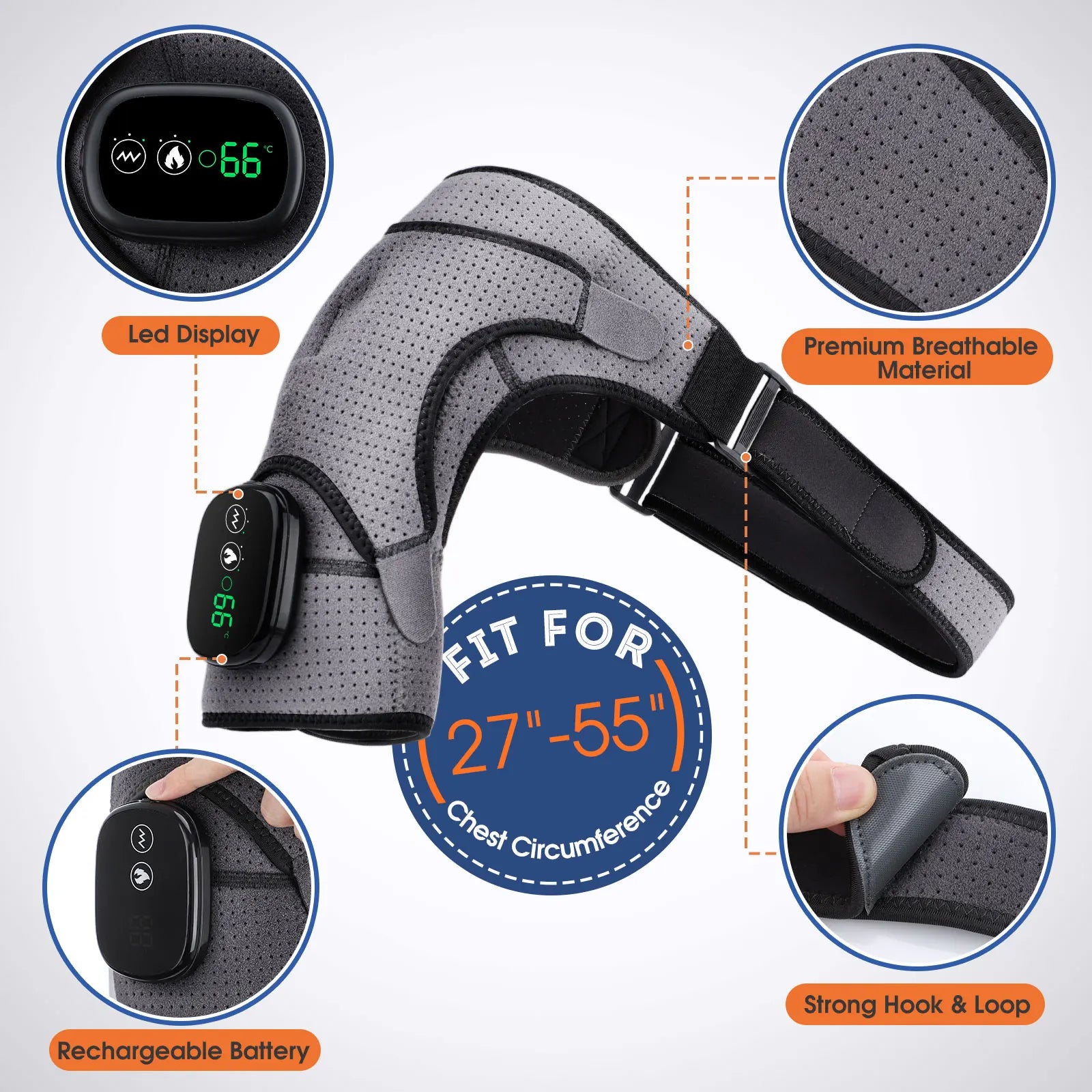 Infrared Heating Shoulder Massager Wrap