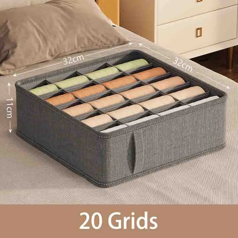 Multi-Compartment Underwear Organizer Box
