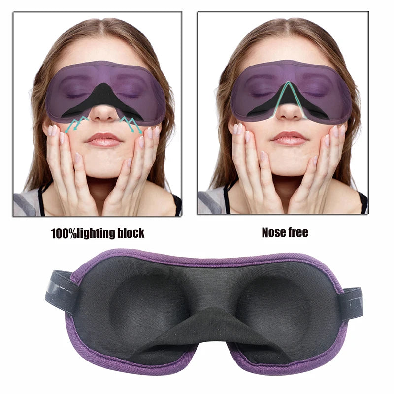 3D Soft Sleep Mask for Travel & Night
