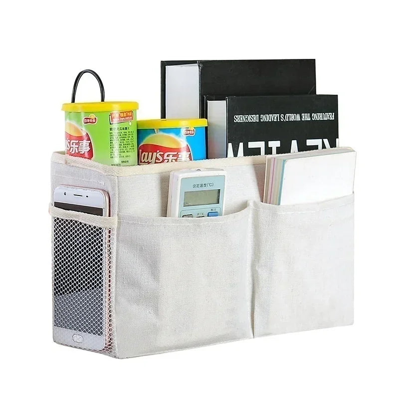 Bedside Hanging Storage Basket with Hooks
