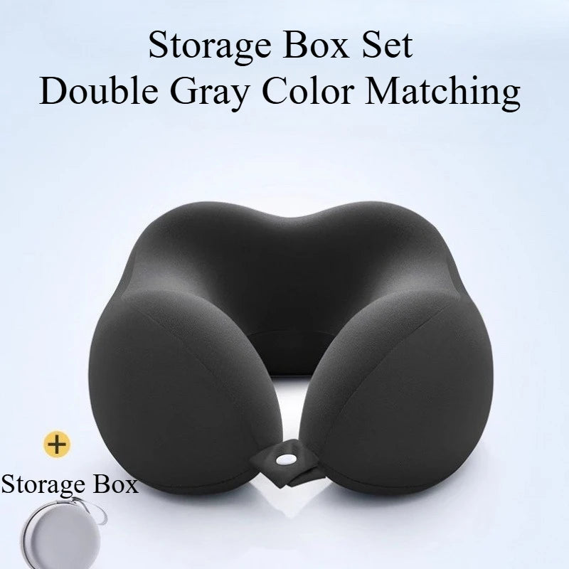Ergonomic Memory Foam Travel Pillow with Bag
