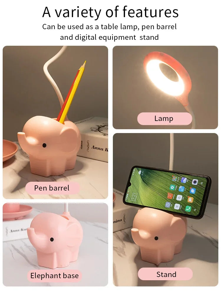 Cute Elephant LED Desk Lamp