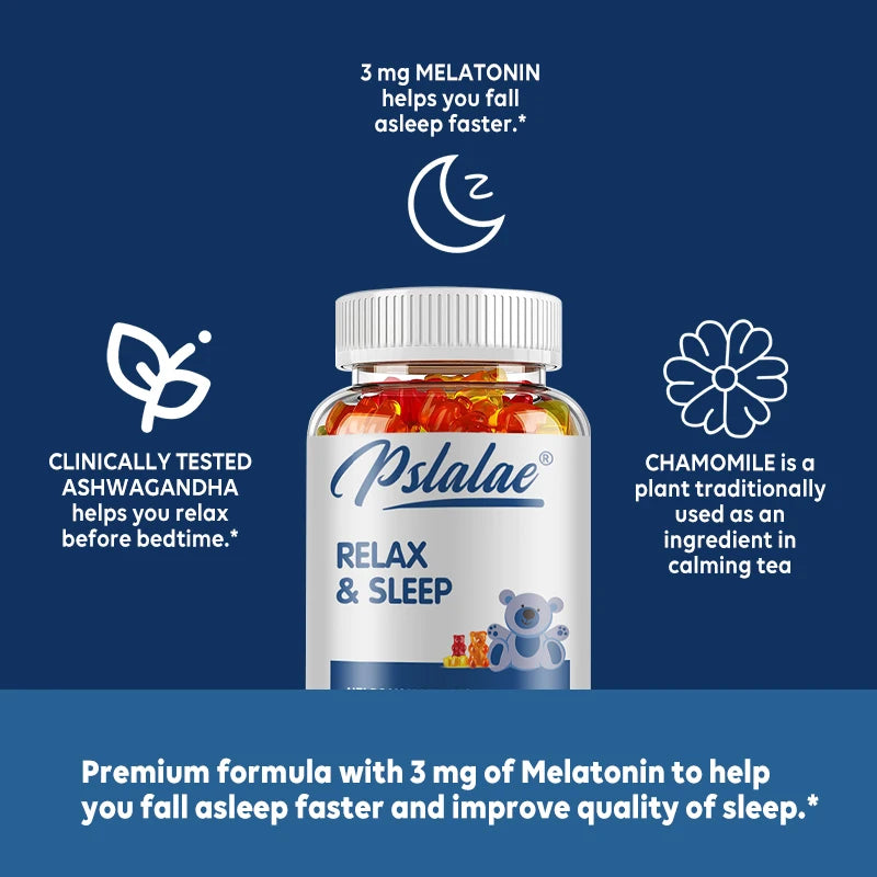 Relax & Sleep Supplement with Melatonin & Ashwagandha
