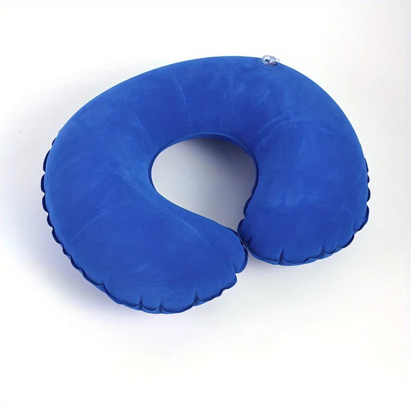 Inflatable C-Shaped Travel Neck Pillow