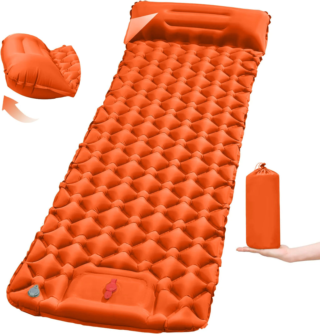 Ultralight Folding Camping Sleep Mat with Pillow
