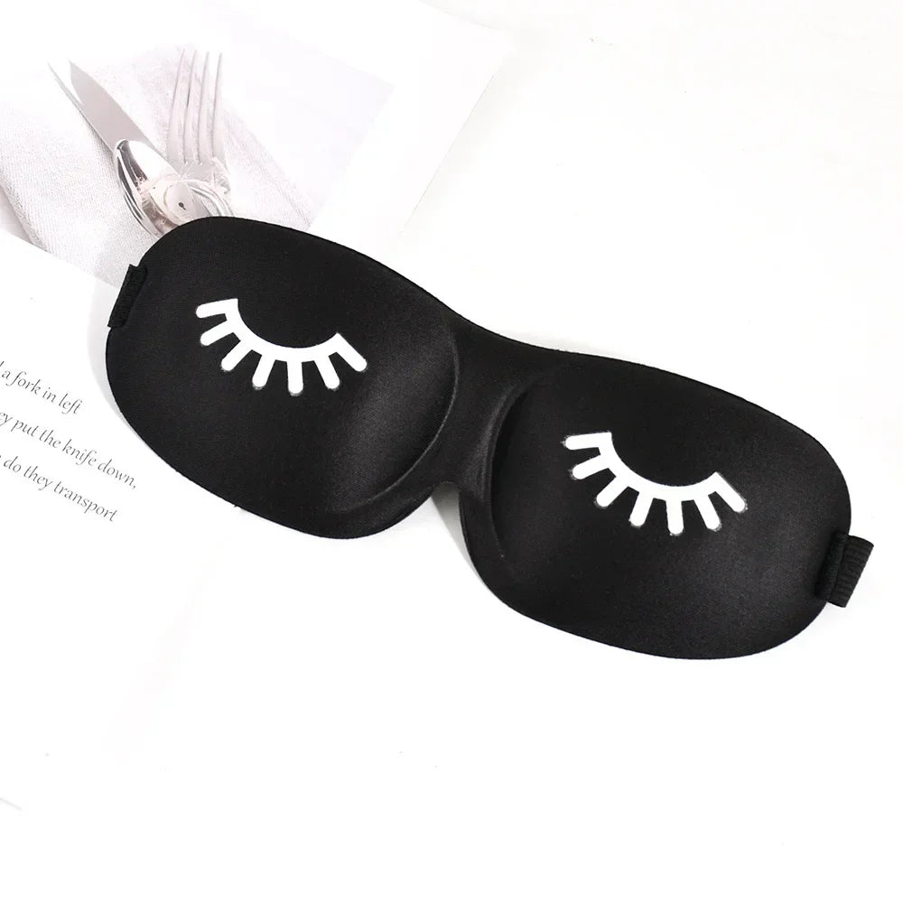 3D Sleep Mask – Eyelash-Friendly Eye Cover