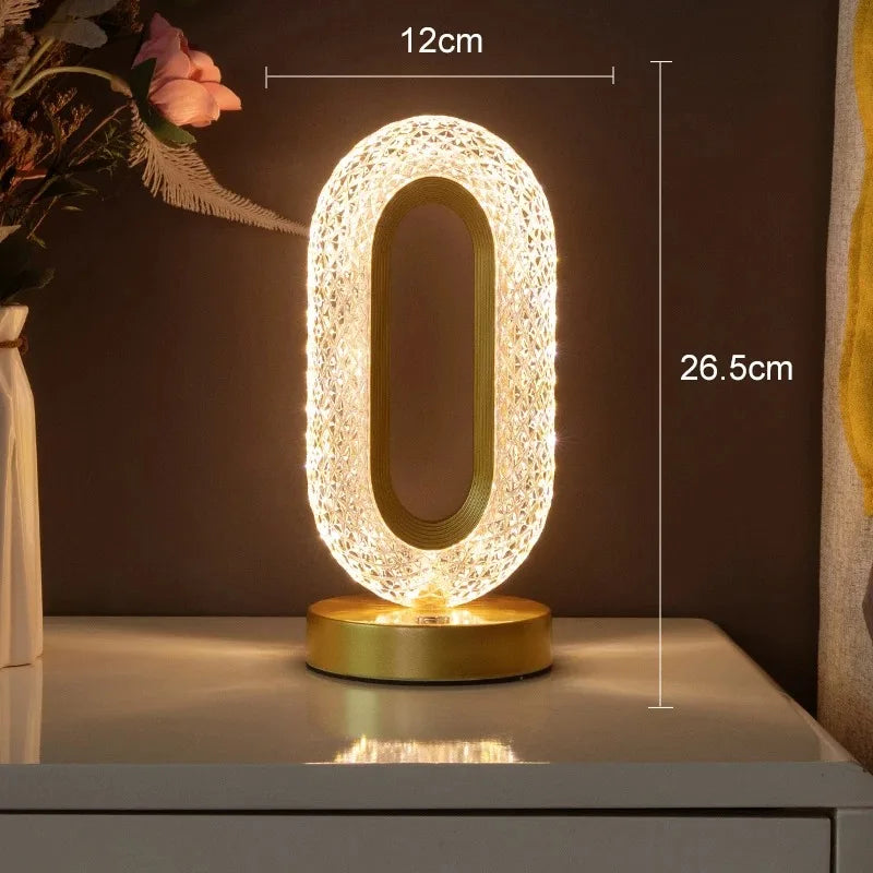 3D Moon LED Touch Night Lamp