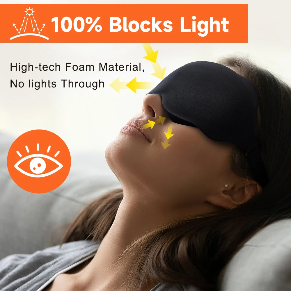 3D Sleep Mask for Travel & Night
