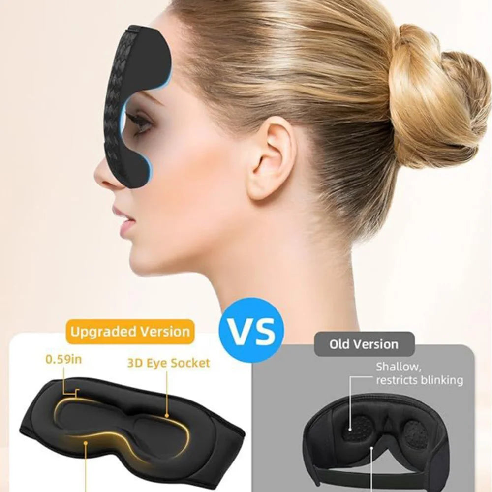 3D Bluetooth Sleep Mask – Headphones Eye Cover