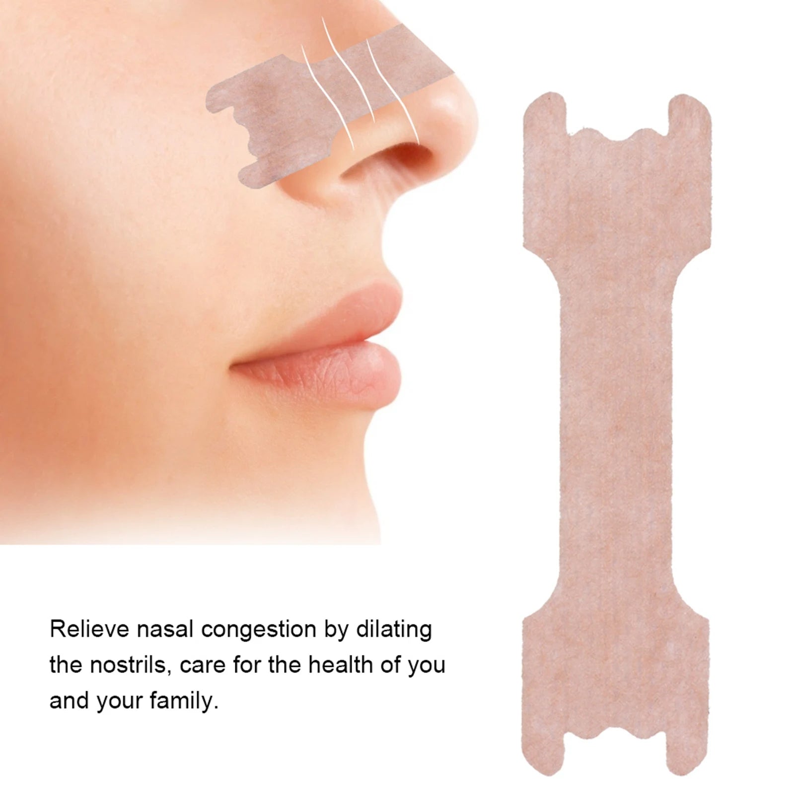 100pcs Nasal Strips – Anti Snoring Patch