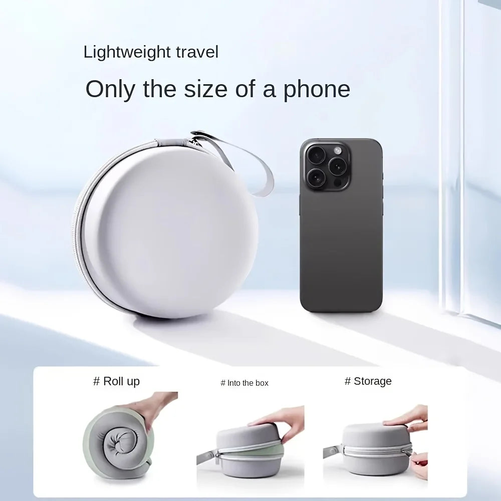 U-Shaped Travel Neck Pillow with Storage Bag