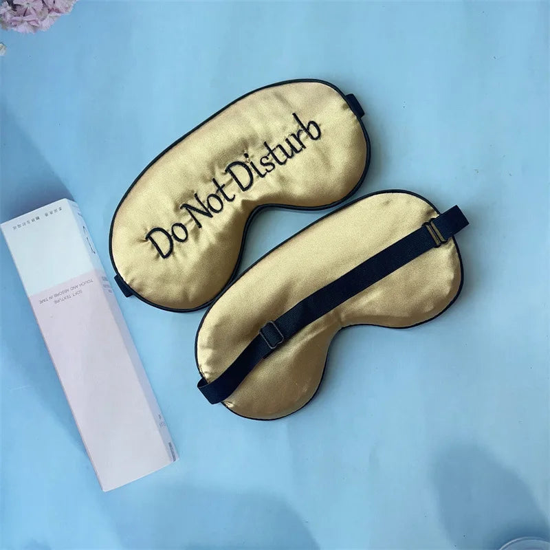 Embroidered Silk Sleep Mask – Blackout Eye Cover