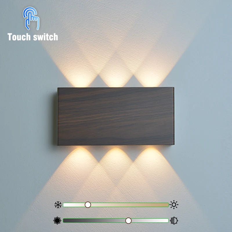Touch Dimming LED Wall Lamp USB Rechargeable