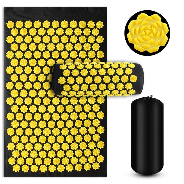 Acupressure Yoga Mat & Foot Massage Pillow