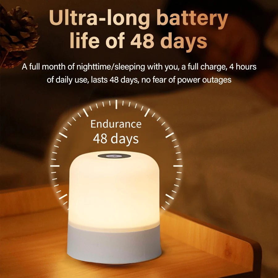 16-Color RGB Touch Bedside Lamp