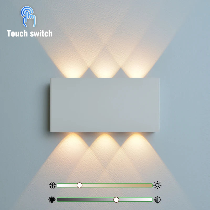 Touch Dimming LED Wall Lamp USB Rechargeable