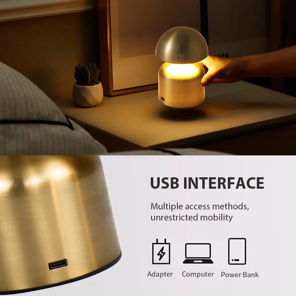 USB Rechargeable Touch LED Table Lamp