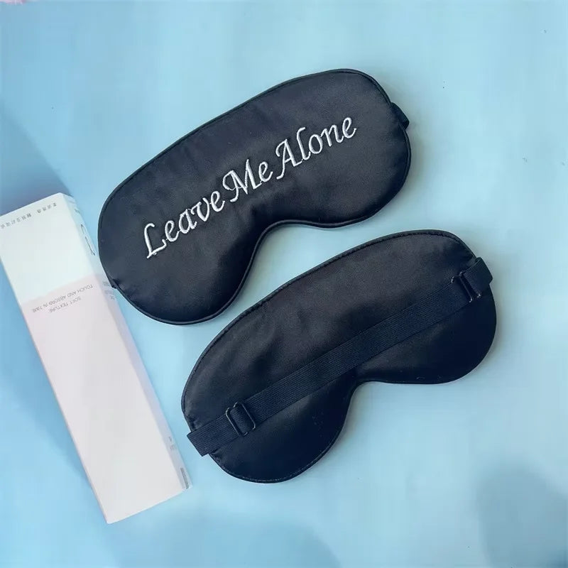 Embroidered Silk Sleep Mask – Blackout Eye Cover