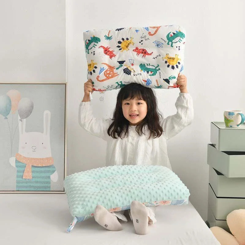 Kids Cotton Pillow with Cute Cartoon Print