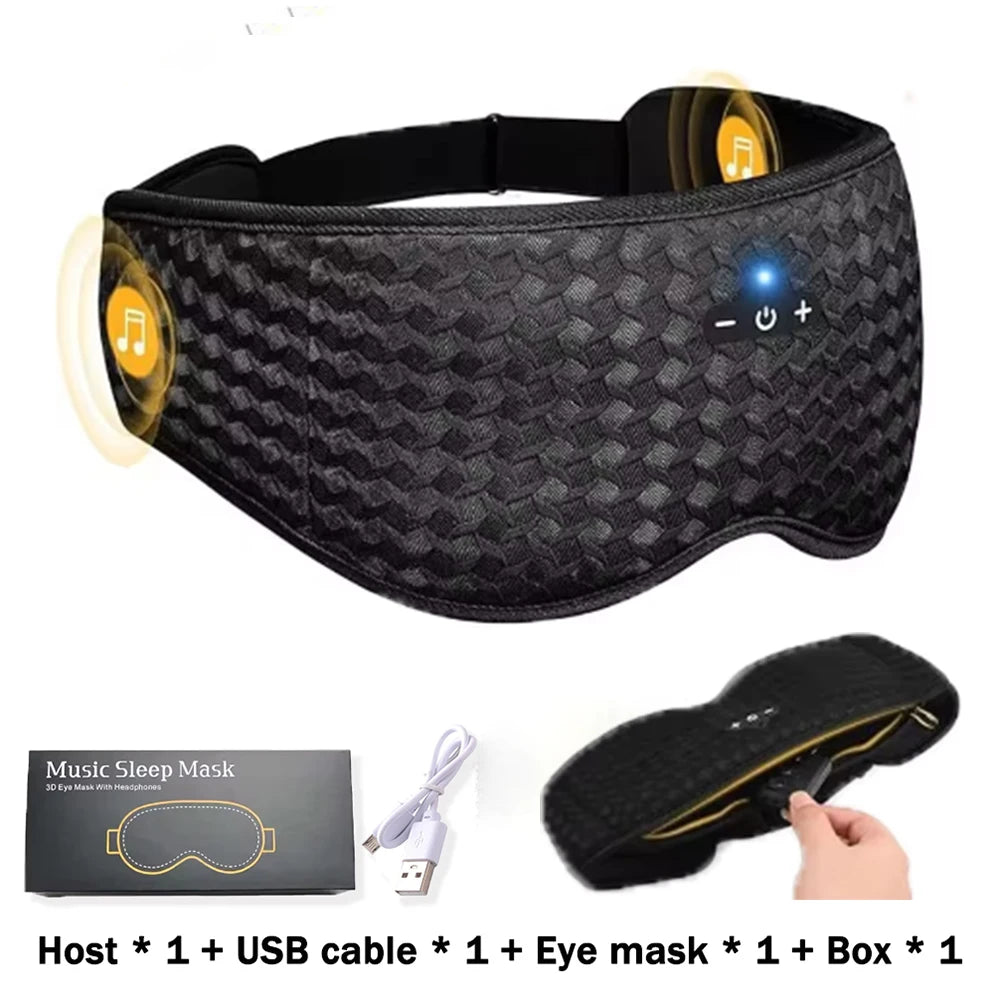 3D Bluetooth Sleep Mask – Headphones Eye Cover