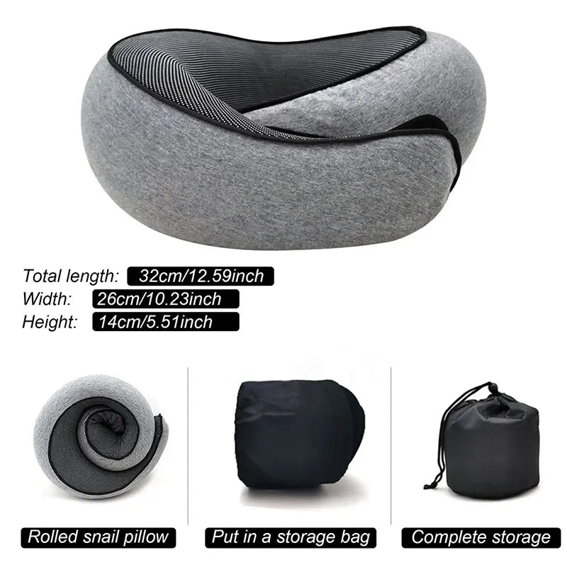 Adjustable Memory Foam Travel Neck Pillow