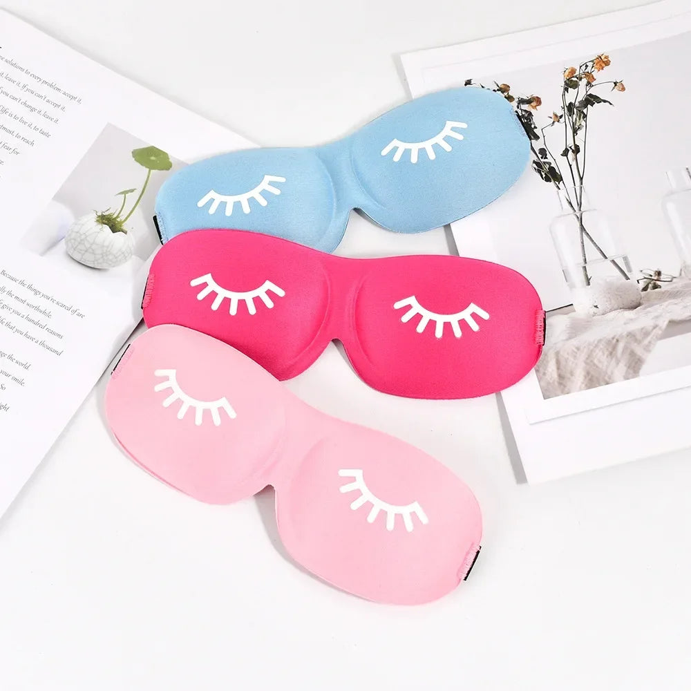 3D Sleep Mask – Eyelash-Friendly Eye Cover