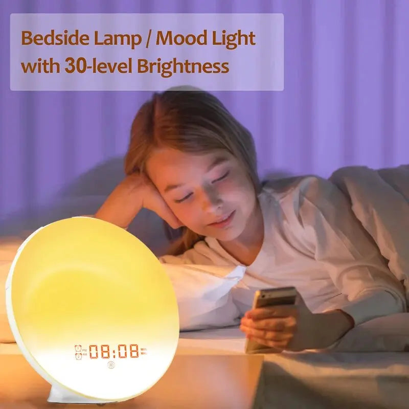 Sunrise Alarm Clock with FM & Night Light